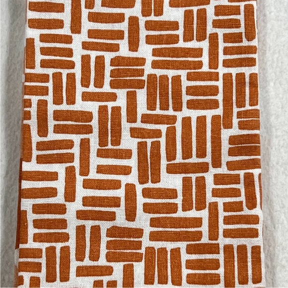 Set of 2 PEACHES 100% Cotton Kitchen Towels Orange White 15 x2 5 in OEKO-TEX - Picture 10 of 12